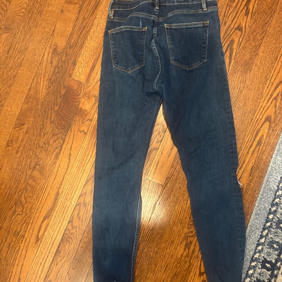 Vigoss Ace Skinny Jeans Womens Blue Distressed Frayed Hem Stretch Denim Size 27 - Picture 4 of 5